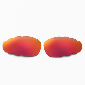 New WL Polarized Fire Red Vented Replacement Lenses For Oakley Juliet Sunglasses