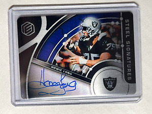 HOWIE LONG 2022 22 PANINI ELEMENTS STEEL SIGNATURES ON CARD AUTO #d raiders /27
