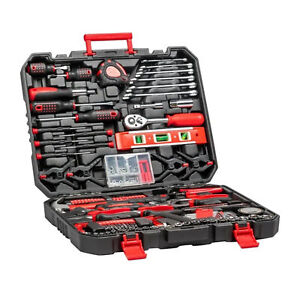 198 PCS Tool Set Professional Mechanics Craftsman Kit Black/RedCase