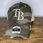 Tampa Bay Devil Rays Camouflage Mesh Trucker Hat Cap Snapback Adjustable MLB NEW