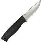 Brisa 23001 Hiker 95 Scandi Fixed Plain Blade Knife + Sheath & Lanyard Hole
