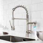 Commercial Stainless Steel Kitchen Sink Faucet with Pull Down Sprayer Mixer Taps