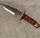 New ListingVintage Frost Cutlery Fixed Blade Bowie Knife Surgical Steel 12” Long