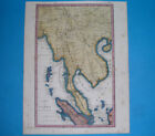 1846 ORIGINAL MAP THAILAND MALAYSIA VIETNAM LAOS SINGAPORE MELAKA CHINA BURMA