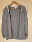 Peck & Peck  2 Ply Gray Cashmere Sweater M Cardigans Sequins