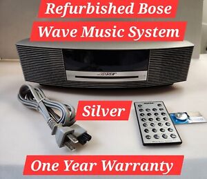 Bose Wave Music System AM/FM Radio and CD Player (Silver) *FULLY REFURBISHED*