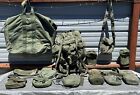 HUGE LOT Vintage US Military Combat Field Alice Pack w/Frame + Extras Flyers Bag