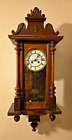 Antique Vienna style Wall Clock Ceramic Dial Pendulum