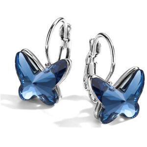 925 Silver Cubic Zirconia Hook Drop Dangle Earrings Wedding Engagement Jewelry