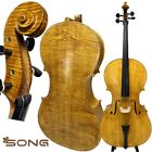SONG Professional Master Cello 4/4,Beautiful Flames back. Loud rich sound #15825