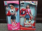 NEW Lot of TWO Disney Barbie Dolls Mickey Mouse Disney World 25th Both NIB Doll
