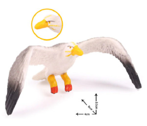 8cm Seagull Bird PVC Toy Wild Animal Figure Doll Kids Gift hot
