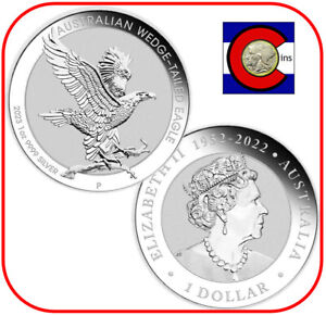 2023 Austrailian Wedge-Tailed Eagle 1 oz Silver Coin in Mint Capsule - Australia