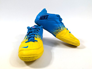 Nike 5 Elastico Blue Glow/ Chrome Yellow/ 415131-447  Indoor Soccer Shoes Mens 7