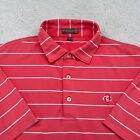 Peter Millar Long Sleeve Polo Golf Shirt Oakmont Country Club Pink Men's Size XL