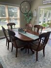 dining room set table 6 chairs 2 leaves