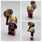 LEGO® Harley Quinn Minifigure w/ Bright Yellow Hair Open Jacket and Hammer 76159