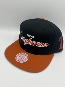 NWT University of Texas Longhorns Retro Script Snapback Football Hat Cap Canes