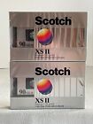 Scotch XS II 90 Minute High Bias Blank Audio Cassette Tapes Lot of 2 Sealed New