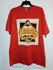Pittsburgh Pirates T-shirt Mens  Faded Vintage Baseball Size XL New Red