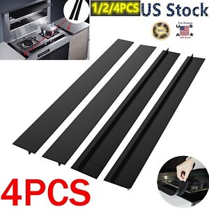 4× Kitchen Silicone Counter Stove Gap Cover Oven Guard Spill Seal Slit Filler US