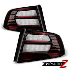 For 04-08 Acura TL Type S [Dark Smoke Red Tint] Tail Light Brake Lamp Left Right (For: 2008 Acura TL)