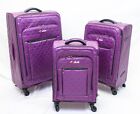 24 inch expandable Faux Leather spinner Check in luggage. - 24