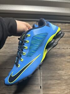Nike Shox NZ Volt Blue  Mens Running Flywire Shoes US 11 Rare