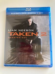 Taken 2 (Blu-ray/DVD, 2013, 2-Disc Set, Unrated/Theatrical) Liam Neeson NEW