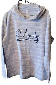 St. Augustine Hoodies Lot of 2 Adult Size Small -  Blue & White - Black & White