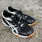Asics Upcourt Volley Ball Shoes Women Size 8 1072A031 Black White