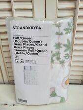 IKEA Strandkrypa Botanical Duvet Cover and Pillowcases Full/Queen New