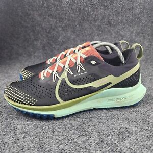 Nike React Pegasus Trail 4 Mens 10 DJ6158-004 Black Trail Running Shoes Sneakers