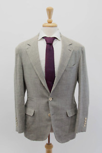 NWT $3995 Brunello Cucinelli Men's Linen-Silk-Wool Sport Coat Size 50/ 40US A242