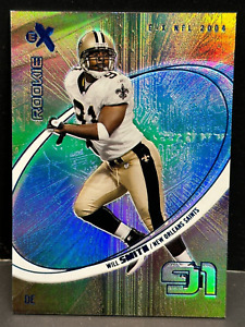 New ListingWill Smith 2004 Fleer E-X Essential Credentials Now Rookie RC #d /62  Saints