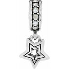 New Brighton SHOOTING STAR Clear White Spacer Charm Bead  Rare  RETIRED
