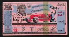 1947 Indy 500 Ticket / IMS 500 Mile Sweepstakes Ticket Stub Seat 1 VGC