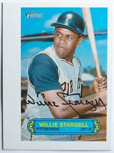 Willie Stargell 2022 Topps Heritage High Number 1973 Pin-Ups Box Topper
