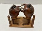 Boxing Taxidermy Frogs Toads Pugilists Mexican Folk Art 3.5