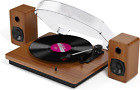 Record Player for Vinyl with 30W External Stereo Speakers,Belt-Drive Turntabl