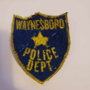 Waynesboro Police Dept. Virginia Old VA Rare Patch Sheriff