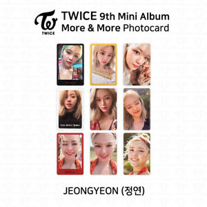 TWICE 9th Mini Album More And More Official Photocard Jeongyeon K-POP KPOP