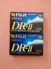 Lot Of 2 Fuji DR-II 90 Minute High-Bias Blank Audio Cassettes New