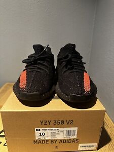 Size 10 - adidas Yeezy Boost 350 V2 Core Black Red BY9612
