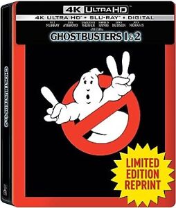 New Steelbook Ghostbusters Movie 2 Pack: I & II (UHD + Blu-ray + Digital)