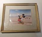 Vintage Mickey Mouse Walt Disney Classics Art Litho Film Cell Matted/Frames