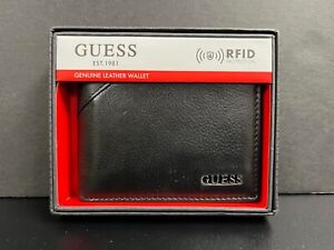 Guess Men's Fresno Passcase Bifold with separate ID Hold Wallet #31GU22X003  #26