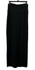 Eileen Fisher S Black Pull On Stretch Packable Simple Casual Knit Maxi Skirt