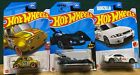 Hot Wheels Super Treasure Hunt 2024 Fiat 500D + Treasure Hunt Batmobile + R33