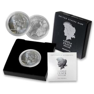2021 $1 Silver Peace Dollar with Box/COA 21XH (Philadelphia)